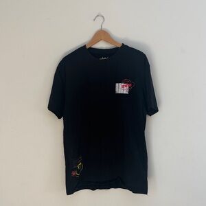 304 Clothing Black Graphic T-Shirt Size L Streetwear UK Brand
